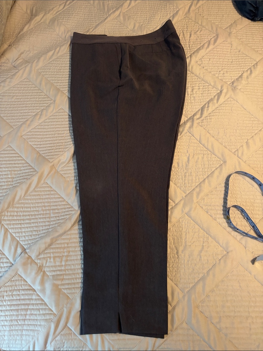 Nine West Women's Straight Leg Dress Pants in Dark Gray